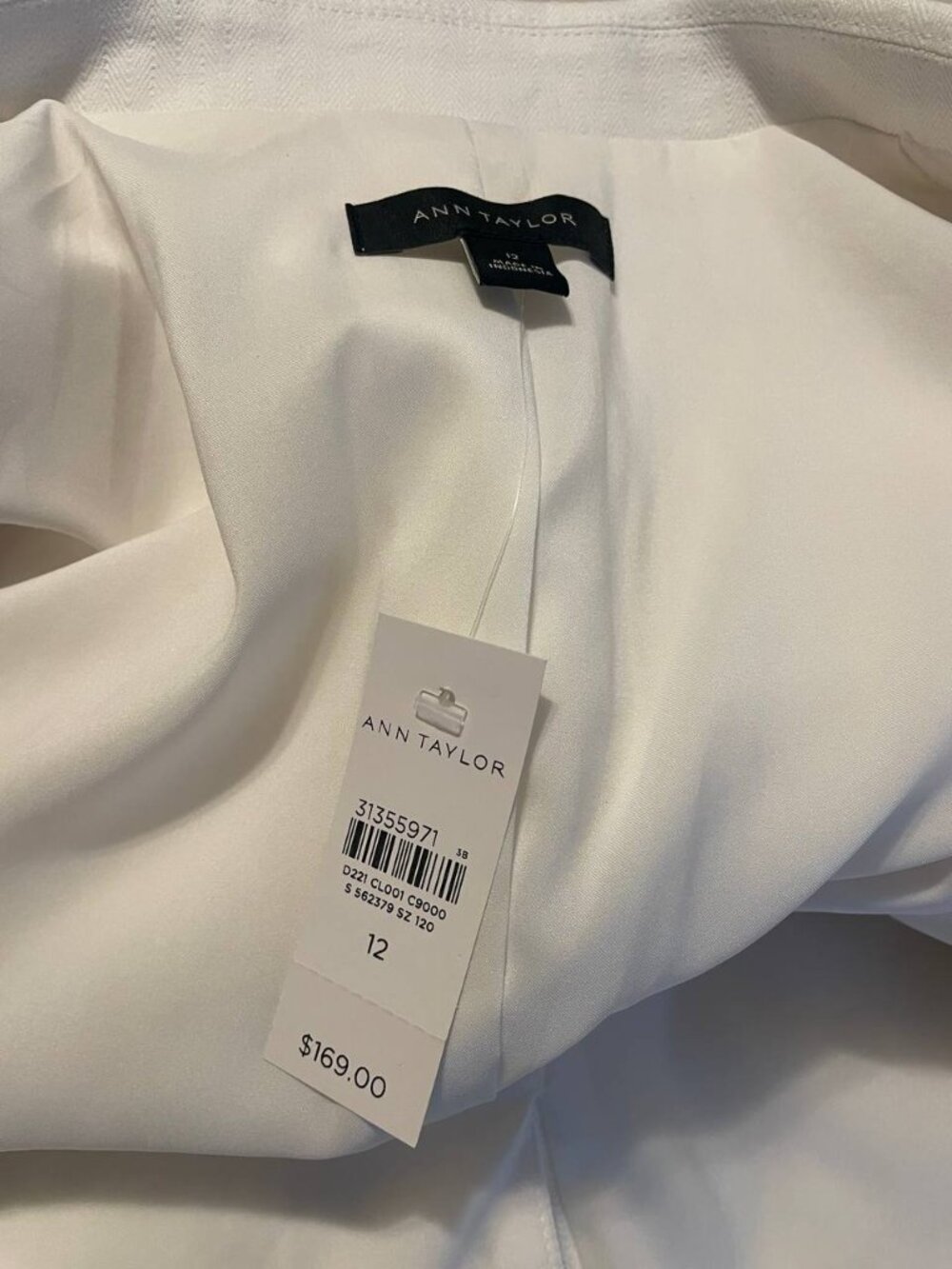 NWT Ann Taylor White Linen Blend Blazer | Quiet Luxury Classic Style - Picture 7 of 11
